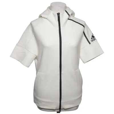 Huvtröja (Vit) från Adidas Bomull, Elastan, Polyester