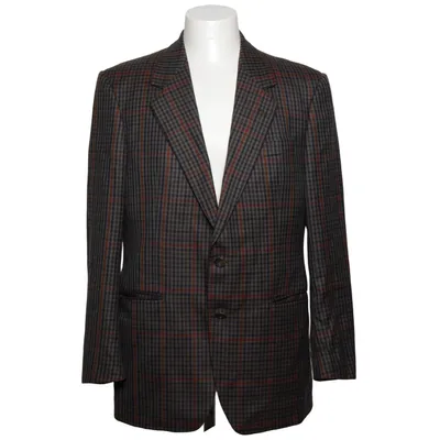 Blazer (Brown, Blue, Multicolored) from Pierre Balmain Wool