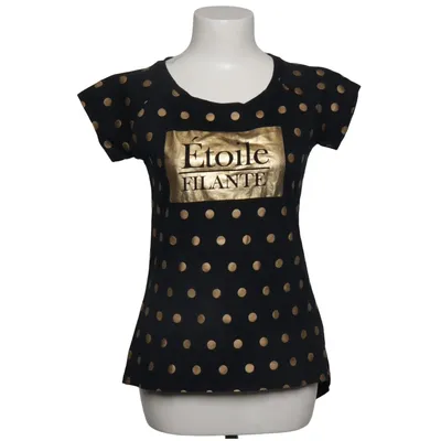 T-shirt (Schwarz, Gold) von Gate Woman Baumwolle