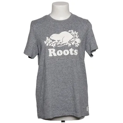 T-shirt (Gray) from Roots Cotton, Polyester