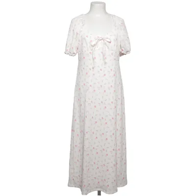 Maxi dress (White, Pink) from Gina Tricot Elastane, Recycled polyester