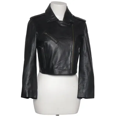 Bikerjack (Zwart) van Muubaa Katoen, Leer, Polyester