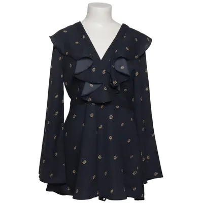 Wikkeljurk (Blauw, Geel) van Topshop Polyester