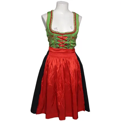 Dirndl (Grøn, Rød, Sort) fra Fuchs Trachtenmoden Bomuld, Polyamid, Polyester