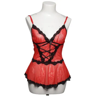 Negligé (Röd, Svart)