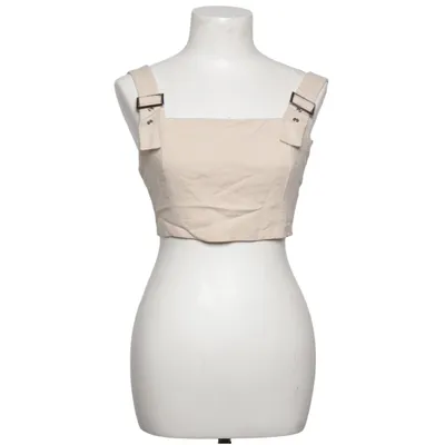 Crop top (Beige) from Parallel Lines Linen, Viscose