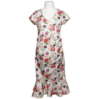 Vente kjole (Hvid, Flerfarvet) fra Bluebelle Maternity Elastan, Polyester