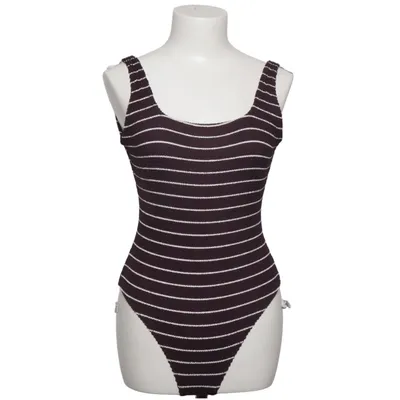 Maillot de bain une pièce (Marron, Blanc) de Arket