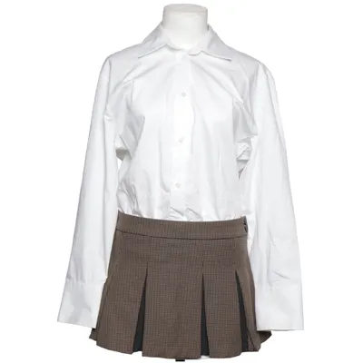Blousejurk (Wit, Bruin) van Zara Katoen