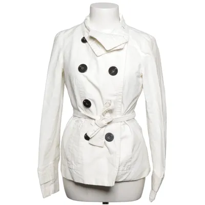Trenchcoat (Hvid) fra Zara Basic Bomuld, Polyamid, Polyester