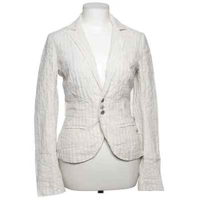 Blazer (White, Beige) from Diesel Cotton, Elastane