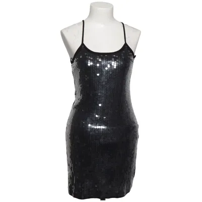 Cocktail dress (Black, Silver) from Mango Collection Polyester, Viscose