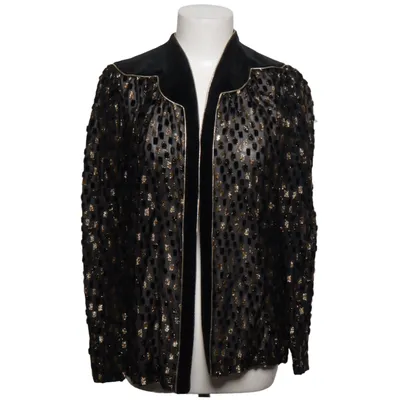 Jacke (Schwarz, Gold) von Lucie Linden Polyester, Viskose