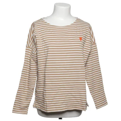 Langærmet t-shirt (Beige, Hvid) fra Women's Collection by Tchibo Bomuld