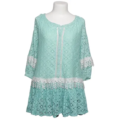 Robe (Vert, Blanc) de Isla Bonita Coton