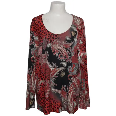 Top (Red, Black, Multicolored) from Pompoos Elastane, Polyester