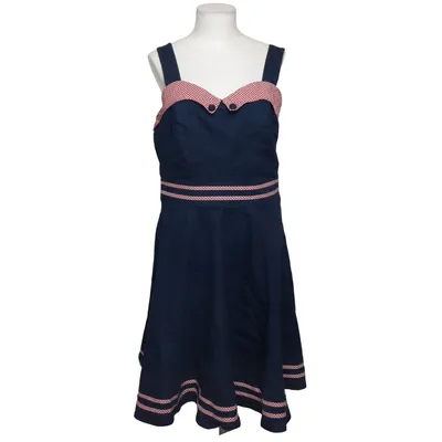 Dress (Blue, Red, White) from Banned Apparel Cotton, Elastane, Polyester