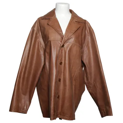 Leather coat (Brown) from Rover & Lakes Leather, Polyester