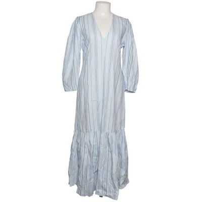 Dress (Blue, White) from Ganni Organic cotton