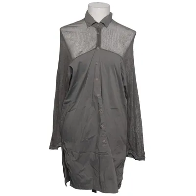 Blouse (Gray) from Tandem Cotton, Elastane, Linen, Polyamide