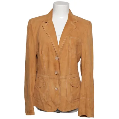 Læderblazer (Brun) fra Walter Læder, Viscose