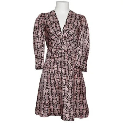 Klänning (Svart, Rosa, Flerfärgad) från Sandro Polyester, Silke