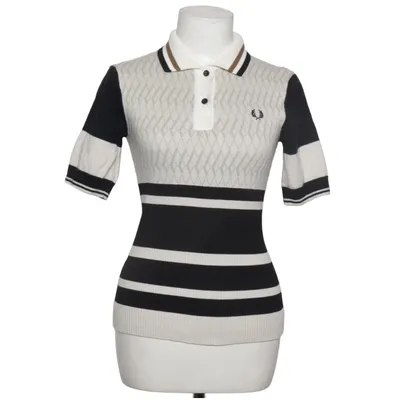 Polotrøje (Sort, Hvid) fra Fred Perry Bomuld, Polyamid, Genanvendt polyester, Viscose, Uld