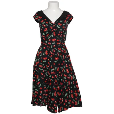 Klänning (Svart, Röd, Grön) från Hell Bunny Vixen Bomull, Elastan