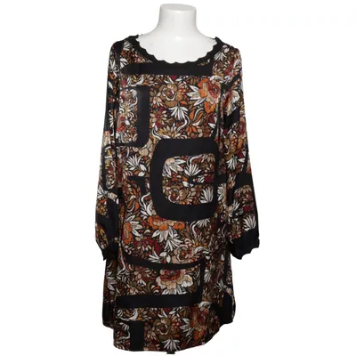 Jurk (Zwart, Meerkleurig) van Malu Polyester