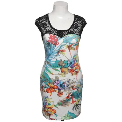 Jurk (Wit, Zwart, Meerkleurig) van Lazy Girl Polyester, Viscose