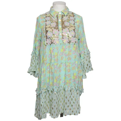 Robe (Bleu, Multicolore) de Miss June Fibre métallique, Viscose