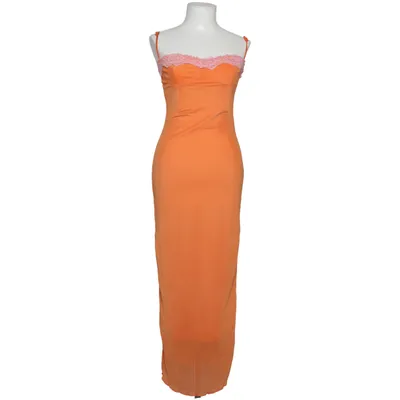 Maxikjole (Orange, Pink) fra Micas Elastan, Polyester