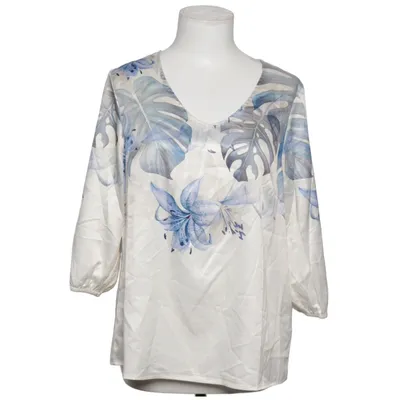 Bluse (Hvid, Blå, Flerfarvet) fra Creation L Elastan, Polyester