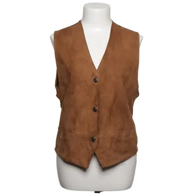 Vest (Brown) from Echt Leder Leather, Polyester