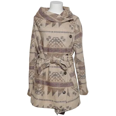 Manteau (Beige, Multicolore) de Colours Of The World Polyester, Laine