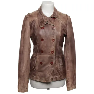 Leather jacket (Brown) from Jagger & Evans Cotton, Leather, Polyester