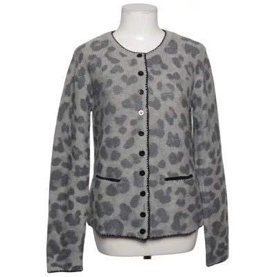 Cardigan (Gris, Noir) de Grace Cachemire, Laine de mouton