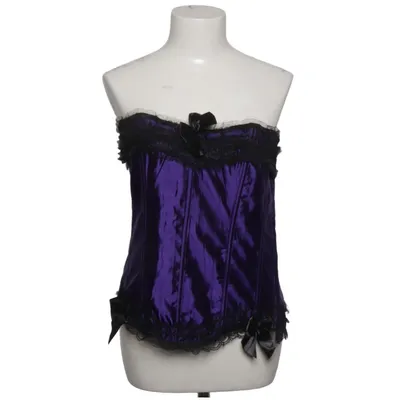 Corset (Purple, Black) from Vaacodor Cotton, Elastane, Polyester