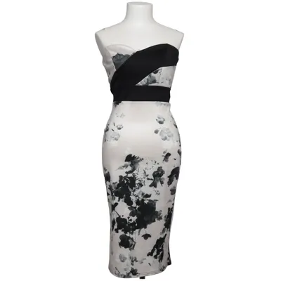 Cocktail dress (White, Black, Multicolored) from True Violet Elastane, Polyester