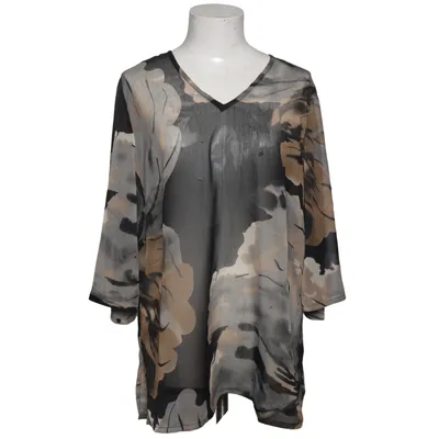 Blouse (Black, Beige, Gray) from Ambria Polyester