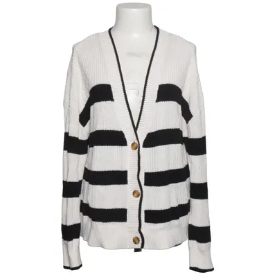 Cardigan (White, Black) from Gina Benotti Acrylic, Cotton