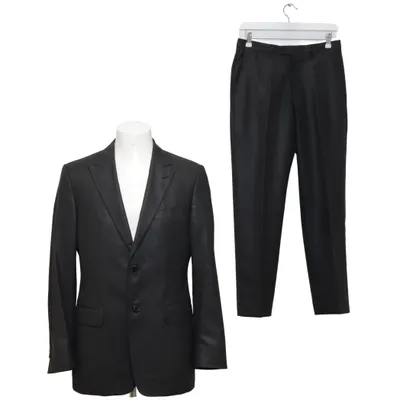 Kostym (Grå) från Versace Collection Polyester, Viskos, Ull