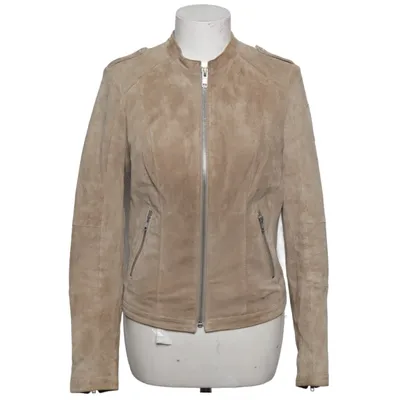 Läderjacka (Beige) från Reverso Skinn