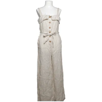 Combinaison (Beige, Blanc) de Mango Coton, Lin