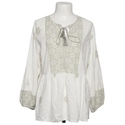 Blouse (Blanc, Vert) de Blind Date Coton, Viscose