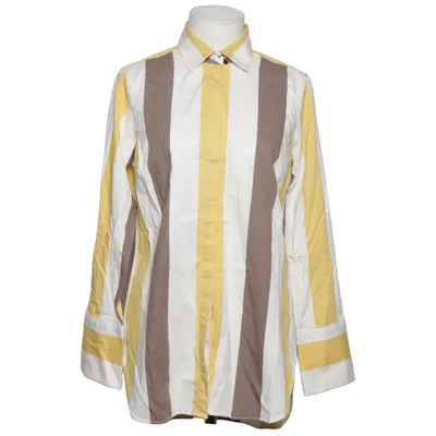 Shirt (Yellow, White, Brown) from Stenströms Cotton, Elastane