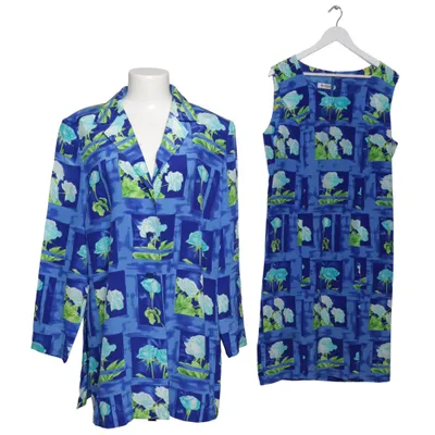 Set (Blue, Multicolored) from Antonette Silk, Viscose