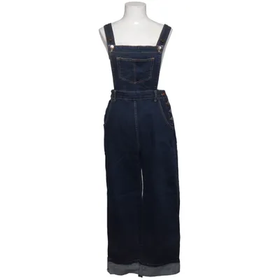 Overalls (Blå) fra Hell Bunny Bomuld, Elastan