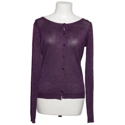 Cardigan (Purple) from Anna & Anna Metallic fiber, Polyester, Viscose