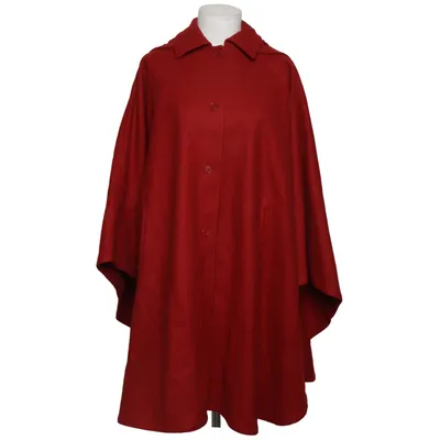 Cape (Rød) fra Zara Woman Polyamid, Uld